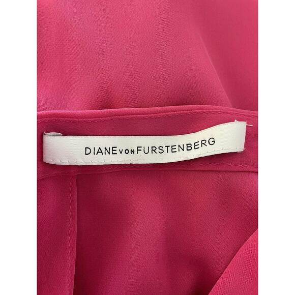 Diane von Furstenberg Romper Shorts Soleil Silk Stretch Pleated FLAW - Picture 13 of 15